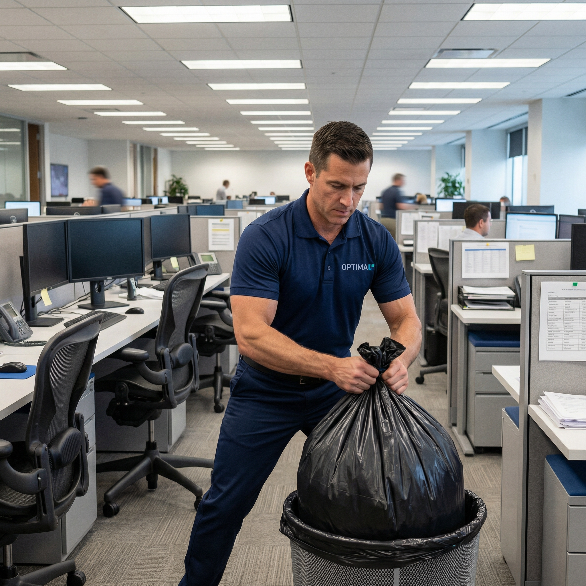 Professional cleaner team